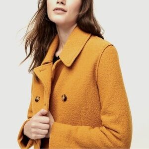 J.Crew Italian boiled wool double breasted coat size 6